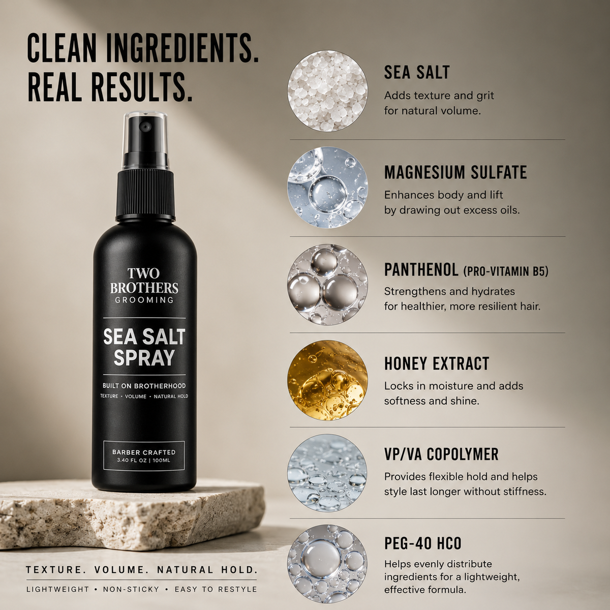 Sea Salt Spray for Men Volume & Texture