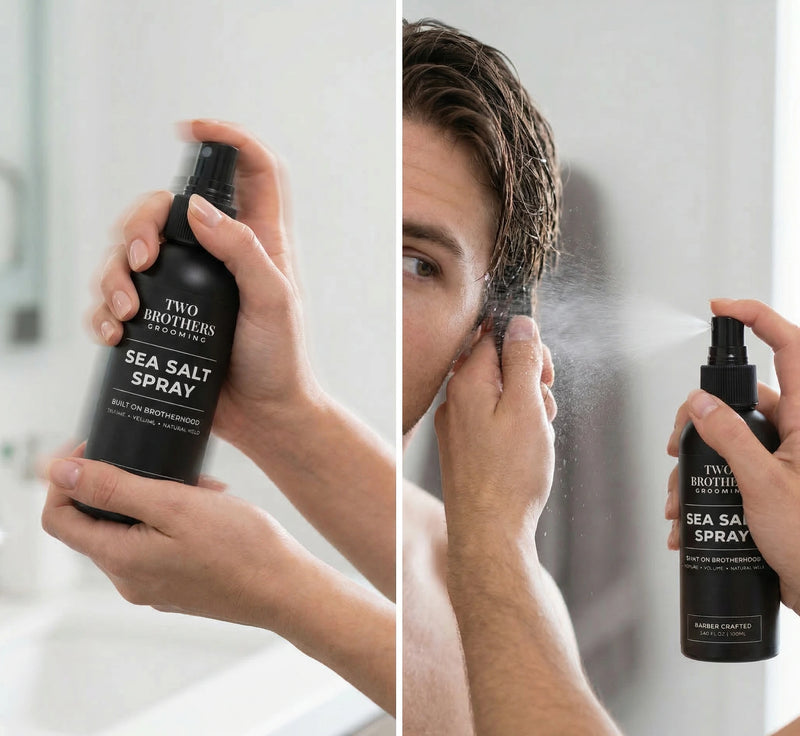 Apply Sea Salt Spray to Damp Hair