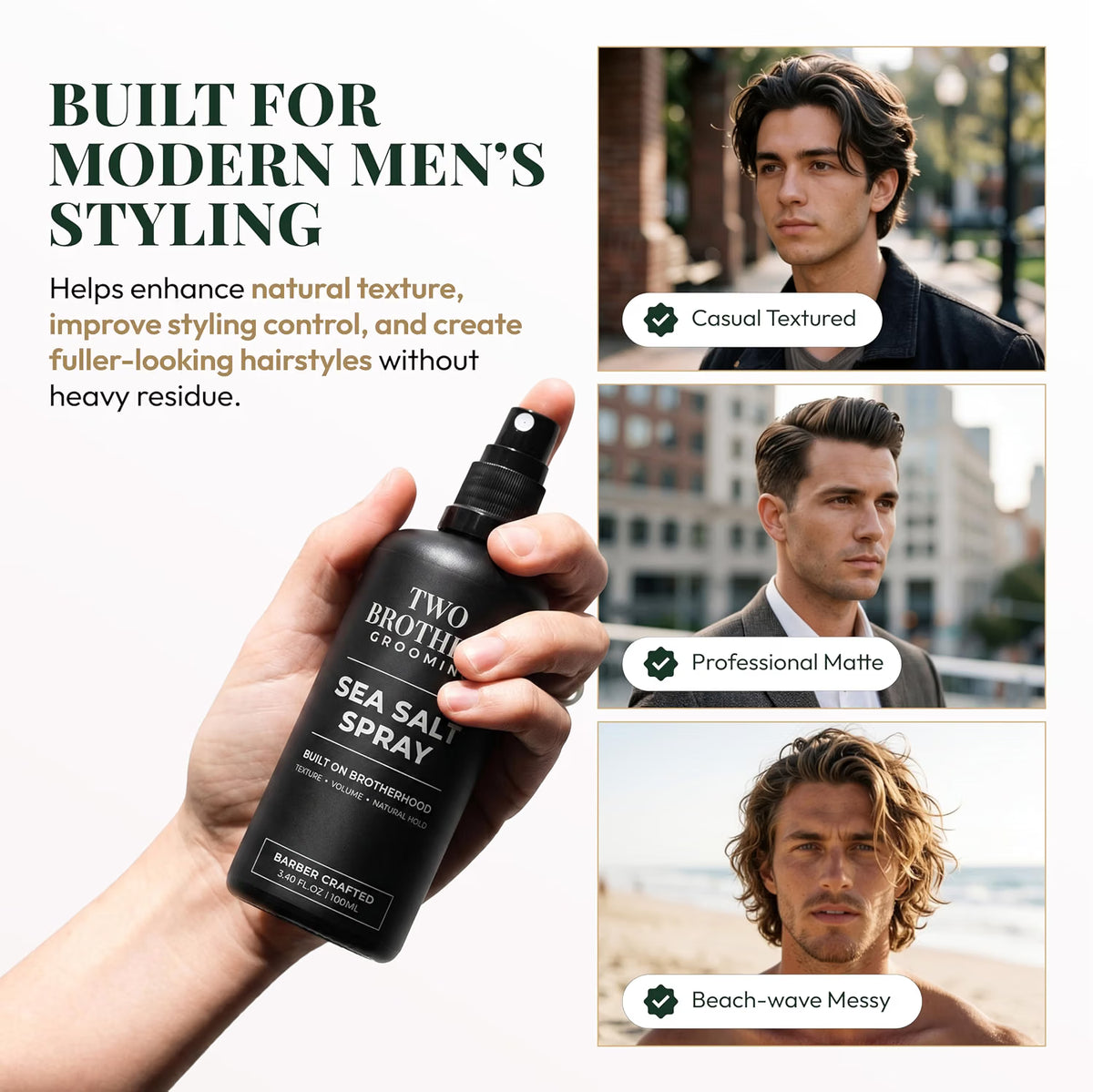 Sea Salt Spray for Men Volume & Texture