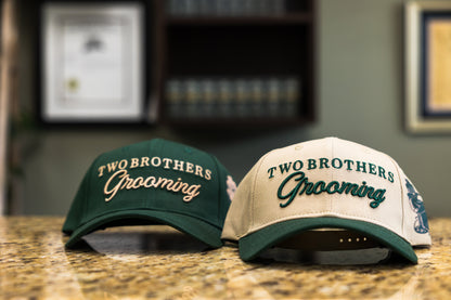 Two Brothers Grooming Classic Snapback Hat | Premium Embroidered Cap