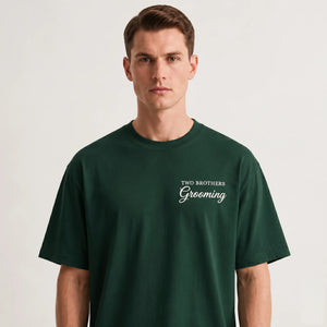 Premium Oversized Cotton T-Shirt | Two Brothers Grooming Signature Tee